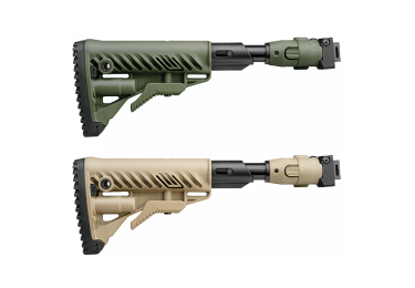 Приклад для АКСУ или АКС-74У складной (вместо складных), телескопический, компенсатор отдачи, FAB Defense M4-AKS P SB