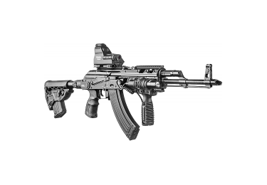 Приклад для АКМС складной, телескопический, пластик, FAB Defense M4-AKMS P