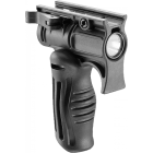 Рукоятка передняя на Weaver/Picatinny, с держателем фонаря 25.4 мм, складная, быстросьемная, пластик, FAB Defense, FFGS-1