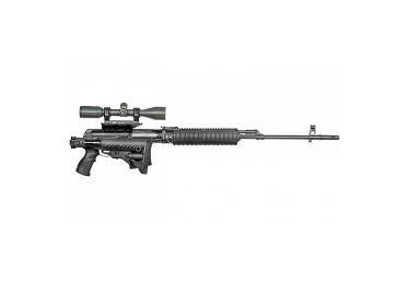 Приклад для Тигр, СВД складной (вместо нескладных) телескопический, компенсатор отдачи, FAB Defense M4-SVD-SB