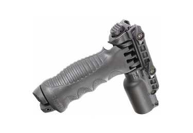 Рукоятка передняя на Weaver/Picatinny, сошки, с держателем фонаря 25.4 мм, регулируемая, складная, быстросъемная, пластик/алюминий, FAB Defense, T-POD G2 FA