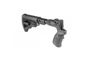 Приклад для Mossberg 500, телескопический, рукоятка, пластик, компенсатор отдачи, складной, FAB Defense AGMF 500 FKSB