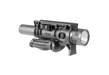 Рукоятка передняя на Weaver/Picatinny, с держателем фонаря Stinger, пластик, FAB Defense, FFS