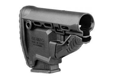 Задник телескопического приклада, пластик, магазин M16-M4 на 10 патронов, FAB Defense GL-MAG