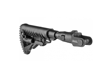 Приклад для АКМС складной, телескопический, пластик, компенсатор отдачи, FAB Defense M4-AKMS P SB