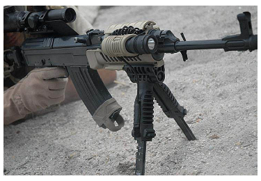 Крепление для фонаря или ЛЦУ на Weaver 19 мм FAB Defense PLA 3/4, пластик