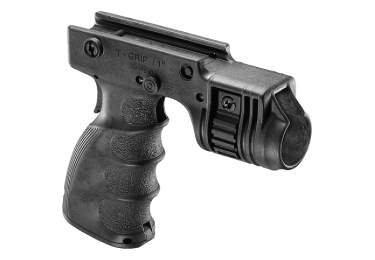 Рукоятка передняя на Weaver/Picatinny, с держателем фонаря 25.4 мм, пластик, FAB Defense, T-GRIP-R