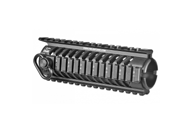 Кронштейн цевье с 4 планками типа вивер для M4/M16/AR15 и совместимых Fab Defense NFR, алюминий (черный)