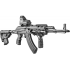 Приклад для АКМС складной, телескопический, пластик, FAB Defense M4-AKMS P