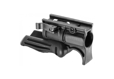 Рукоятка передняя на Weaver/Picatinny, с держателем фонаря 25.4 мм, складная, быстросьемная, пластик, FAB Defense, FFGS-1