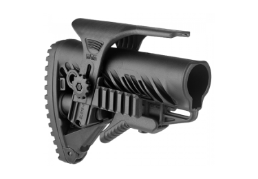 Задник телескопического приклада, щека, две планки Weaver/Picatinny, пластик, FAB Defense, FD-GLR 16 PCP