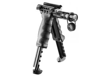 Рукоять-сошка на Weaver/Picatinny, быстросъемная, встроен фонарь, высота 15-21 см, FAB Defense, FD-T-POD G2 SL